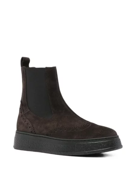 Botine chelsea Agl din piele de căprioară maro