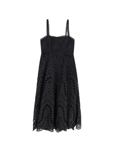 Rochie midi Charo Ruiz Ibiza cu broderie negru