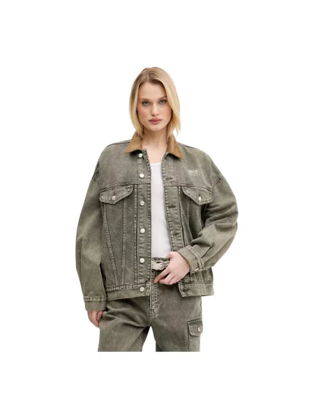 Kurtka jeansowa Moschino szara