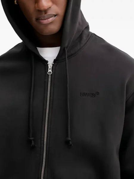 S ovratnikom majica s kapuljačom Levi's® s vezom s okruglim izrezom plava