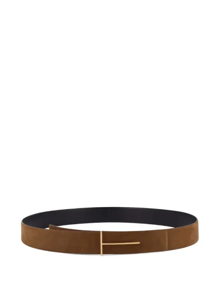 Curea Tom Ford din piele de căprioară cu cataramă