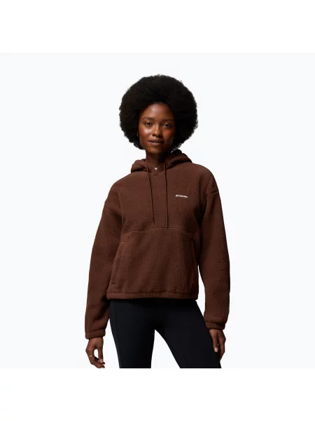 Bluză fleece pentru femei Columbia Timber Meadow MTR Fleece Hoodie tobacco