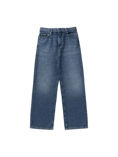 Jeansy Ganni niebieskie