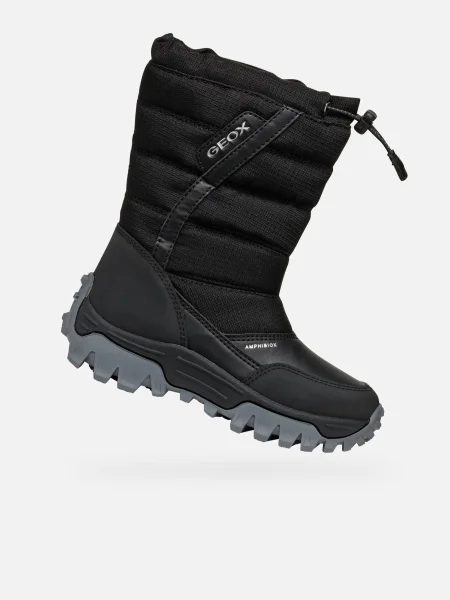 Geox Snehule J Himalaya Boy B Abx M čierna