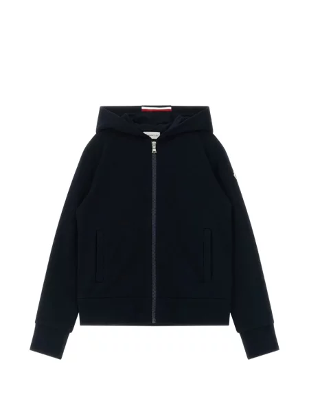 Bluza z kapturem dziecięca Moncler Enfant niebieska