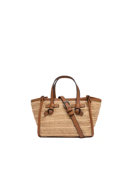 Mała mały torebka skórzana Gianni Chiarini skórzana beżowa