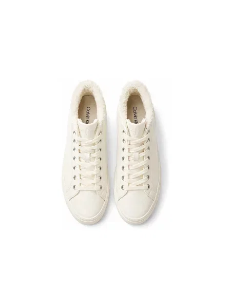 Pantofi Calvin Klein Jeans cu blană bej