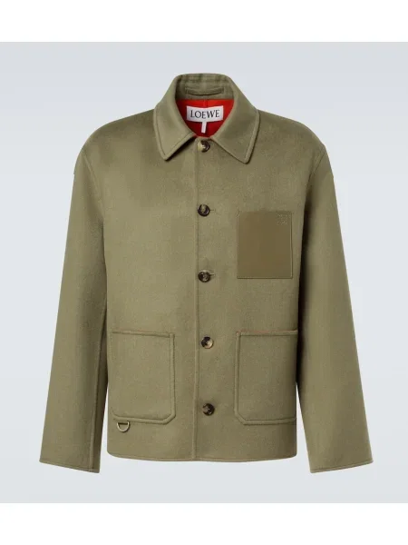 Volnena jakna Loewe zelena