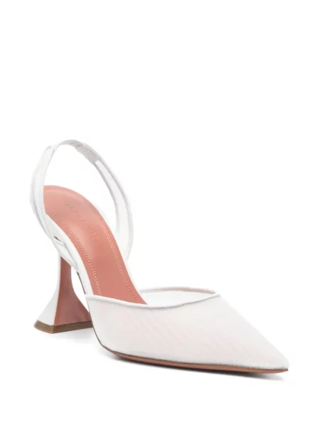 Pantofi cu toc Amina Muaddi alb