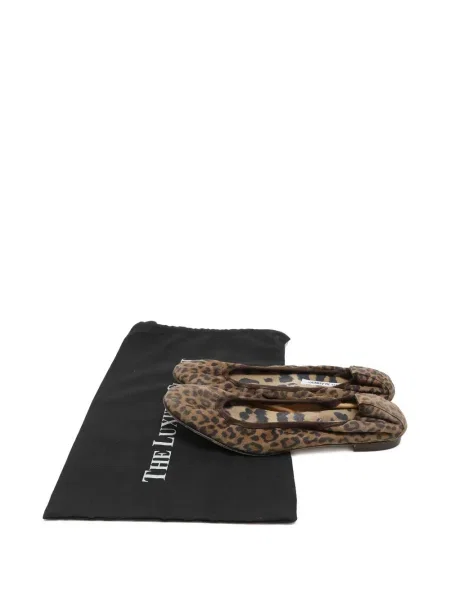 Leopardí baleríny Manolo Blahnik s potiskem hnědé