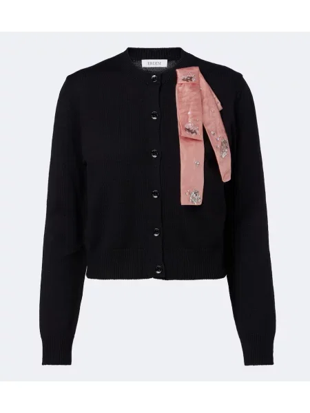 Cardigan Erdem de lână negru