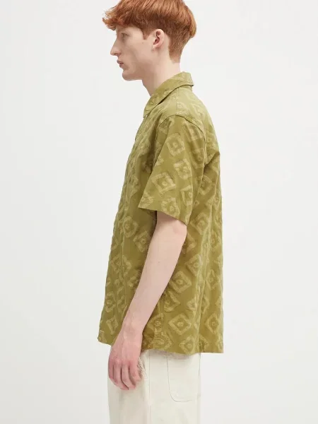 Norse Projects koszula Mads Batik SS Shirt regular zielony