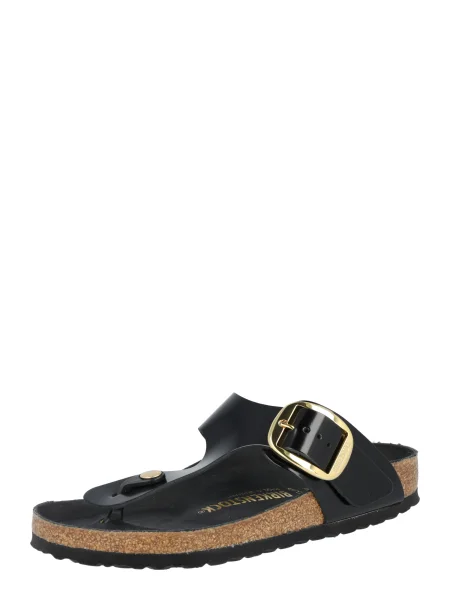 Pantofle Birkenstock s přezkou černé
