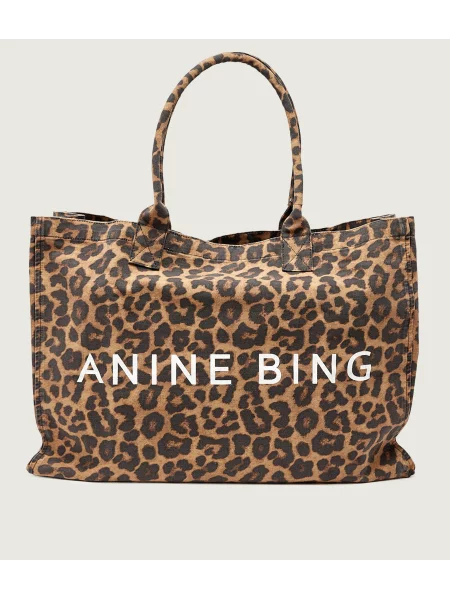 Anine Bing Geantă shopper LEO maro