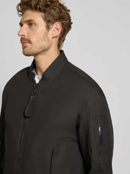 Kurtka o kroju regular fit z mieszanki bawełny model Pulse' G-lab czarna