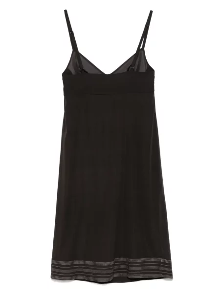 Rochie Carine Gilson de mătase de costum maro