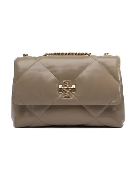 Torebka crossbody Tory Burch skórzana biznesowa beżowa