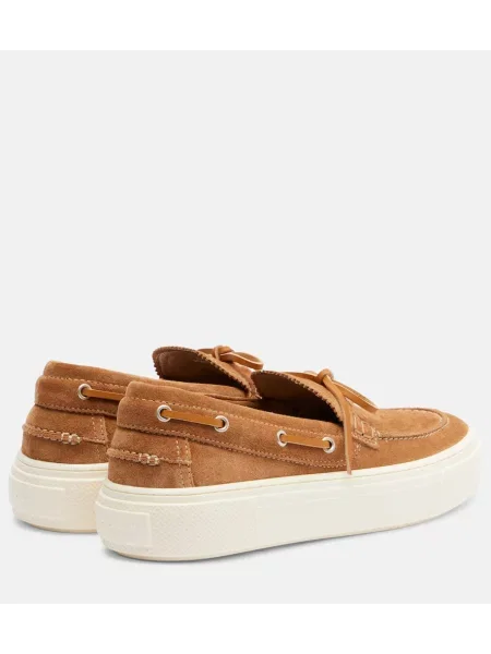Pantofi loafer Hogan din piele de căprioară maro