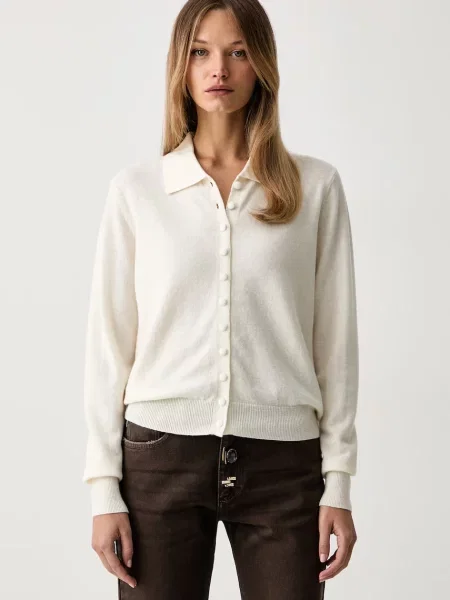 ViCOLO cardigan pentru femei din lână bej