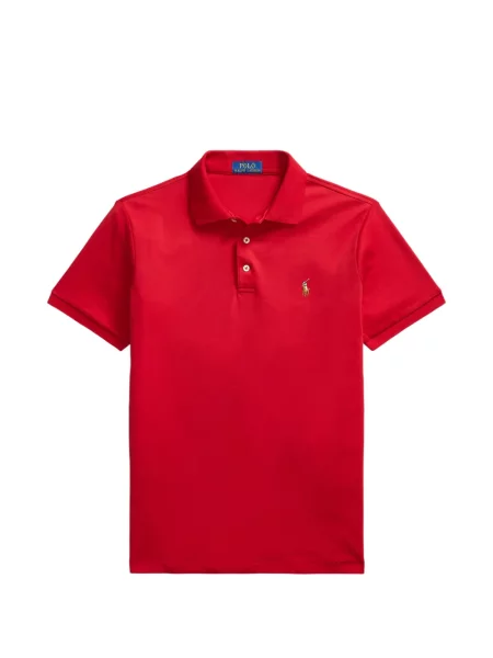 Tricou polo Polo Ralph Lauren cu autograf cu 5 buzunare în carouri gri
