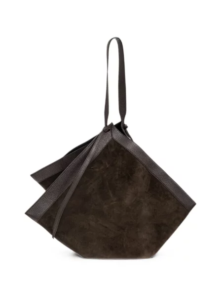 Geantă shopper Yuzefi din piele maro