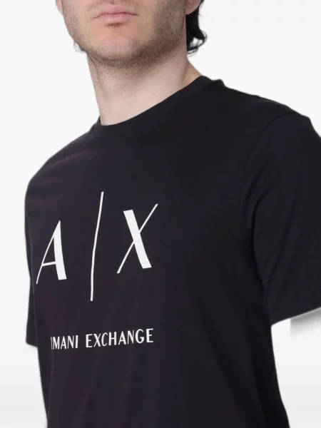 Tricou Armani Exchange cu imagine negru