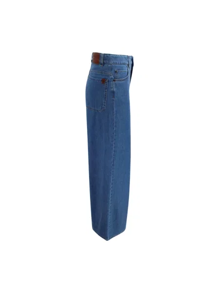 Weekend Max Mara Jeansy Kobieta S Szerokie Jeansyy niebieski