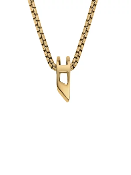 Diesel colier cu pandantiv pentru femei din oțel inoxidabil