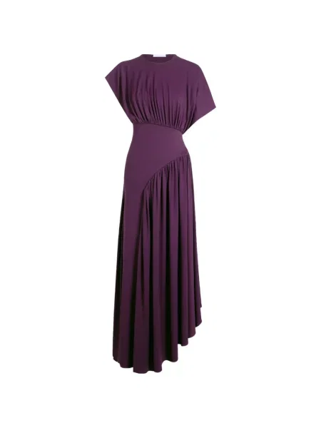 Rochie maxi Rabanne cu volane violet