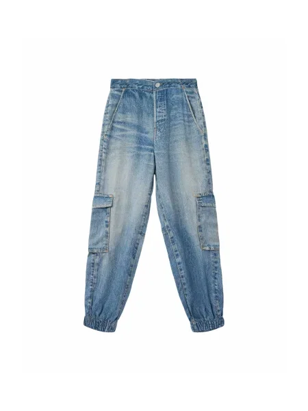 AllSaints Pantaloni eleganți SELMA denim albastru