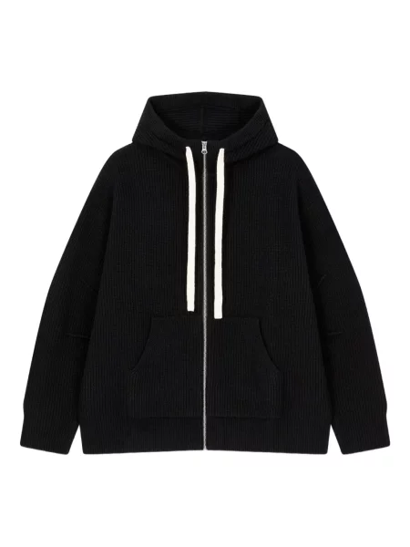 Pulover Studio Tomboy cu glugă negru