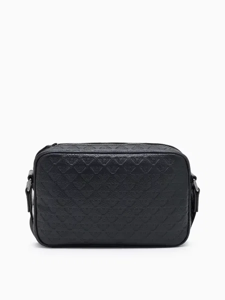 Кожаная сумка Emporio Armani черная