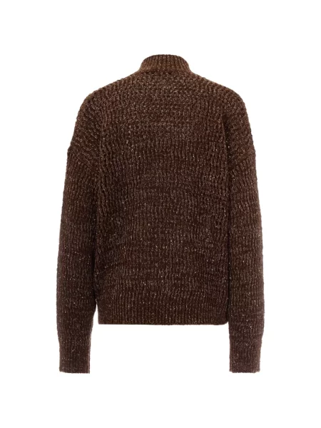 Cardigan Max Mara cu paiete maro