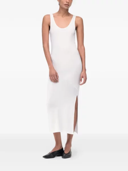 Rochie Another Tomorrow asimetrică alb
