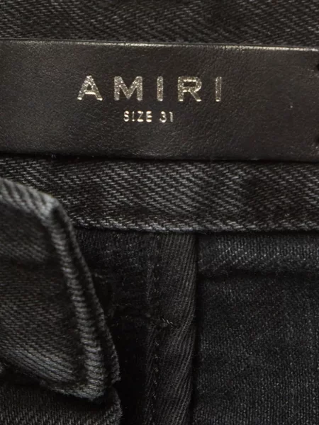 Σορτς Amiri με φθαρμένο εφέ μαύρο
