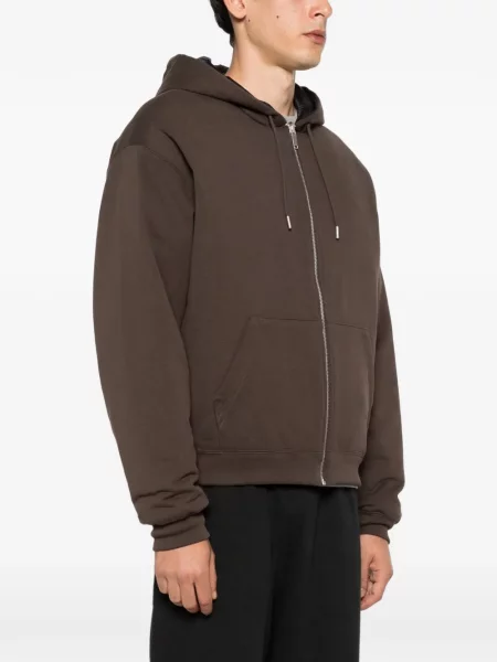 Jachetă cu glugă Canada Goose cu glugă maro