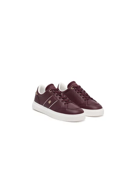 Sneakersy Tommy Hilfiger Th Feminine Cupsole Bordová