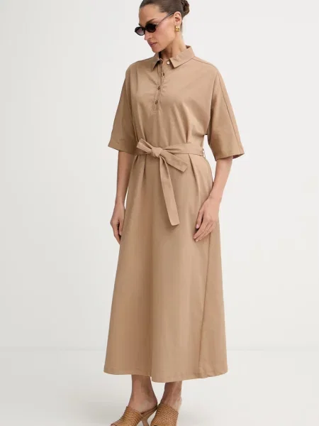 MM by Max Mara rochie de vară cu ALBERO bej