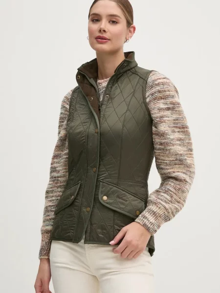 Matlasat vestă Barbour verde