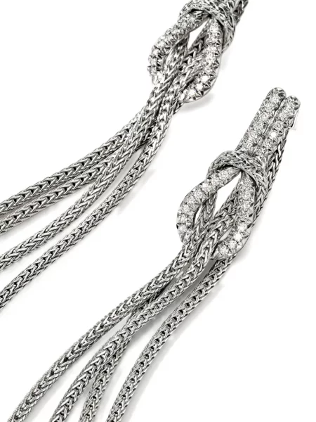 Diamant cercei John Hardy argintiu