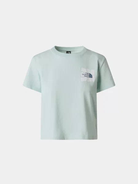 Футболка The North Face W SUN REGULAR SHORT SLEEVE CUT блакитний