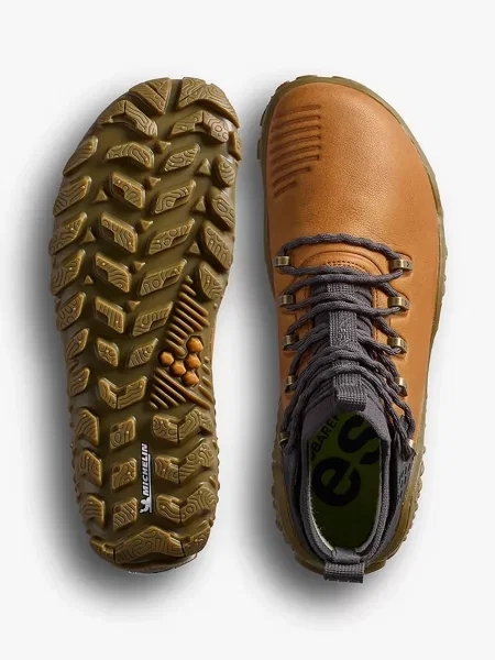Утепленные ботинки Vivobarefoot коричневые