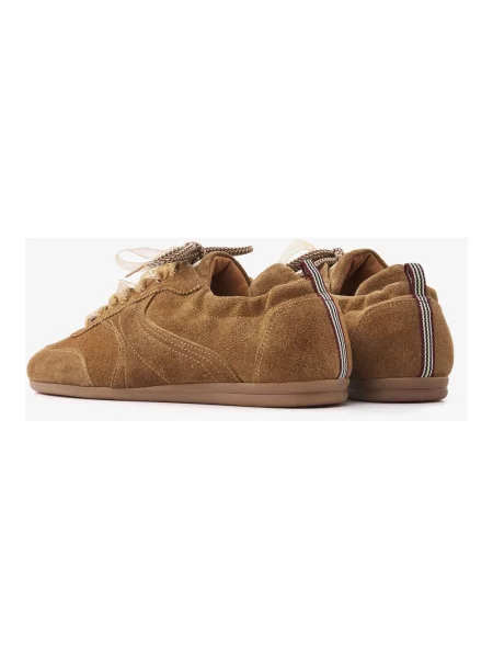 Sneakersy Via Vai z organzy brązowe