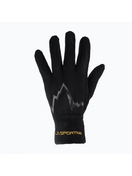 La Sportiva Stretch черни/жълти ръкавици за трекинг черно
