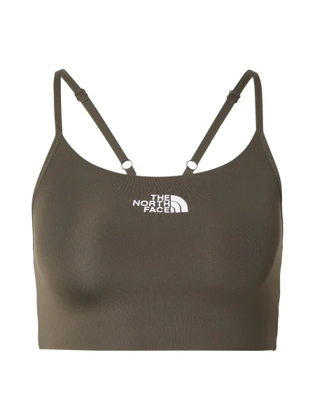 THE NORTH FACE Sutien sport FLEX verde închis alb