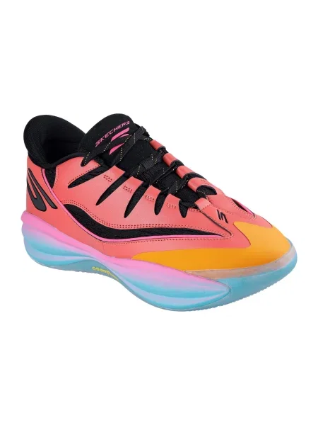 SKECHERS Pantofi sport portocaliu / roz negru