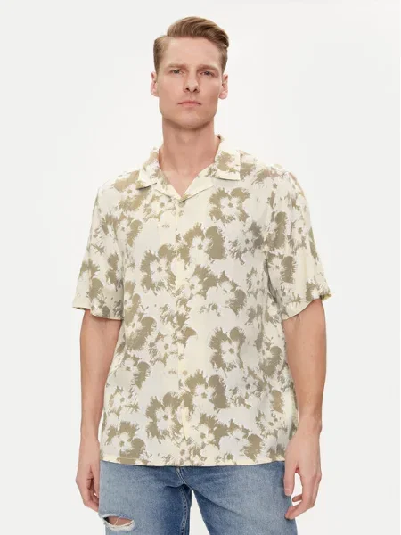 Calvin Klein Košeľa Flower béžová