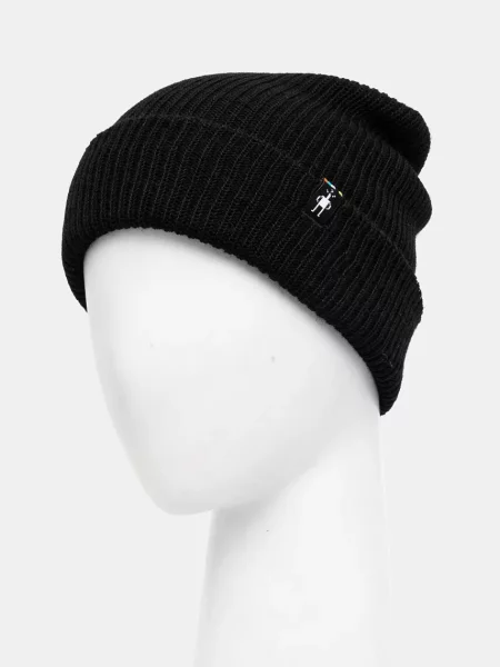 Шапка Smartwool з товстого трикотажу вовна чорний