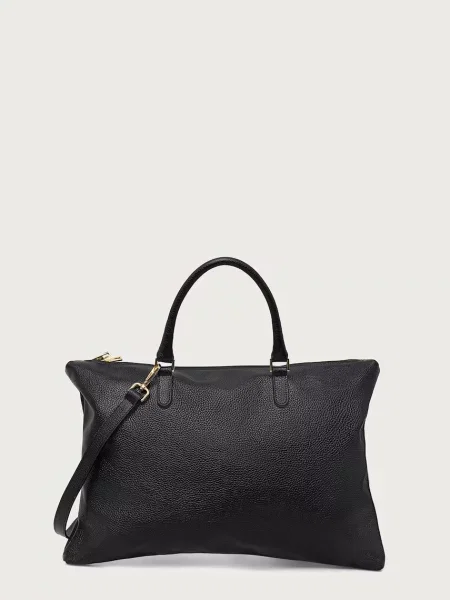 Answear.LAB torebka shopper skórzana czarna