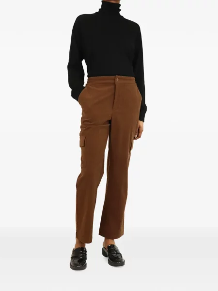 Pantaloni cargo Varley de catifea cord maro